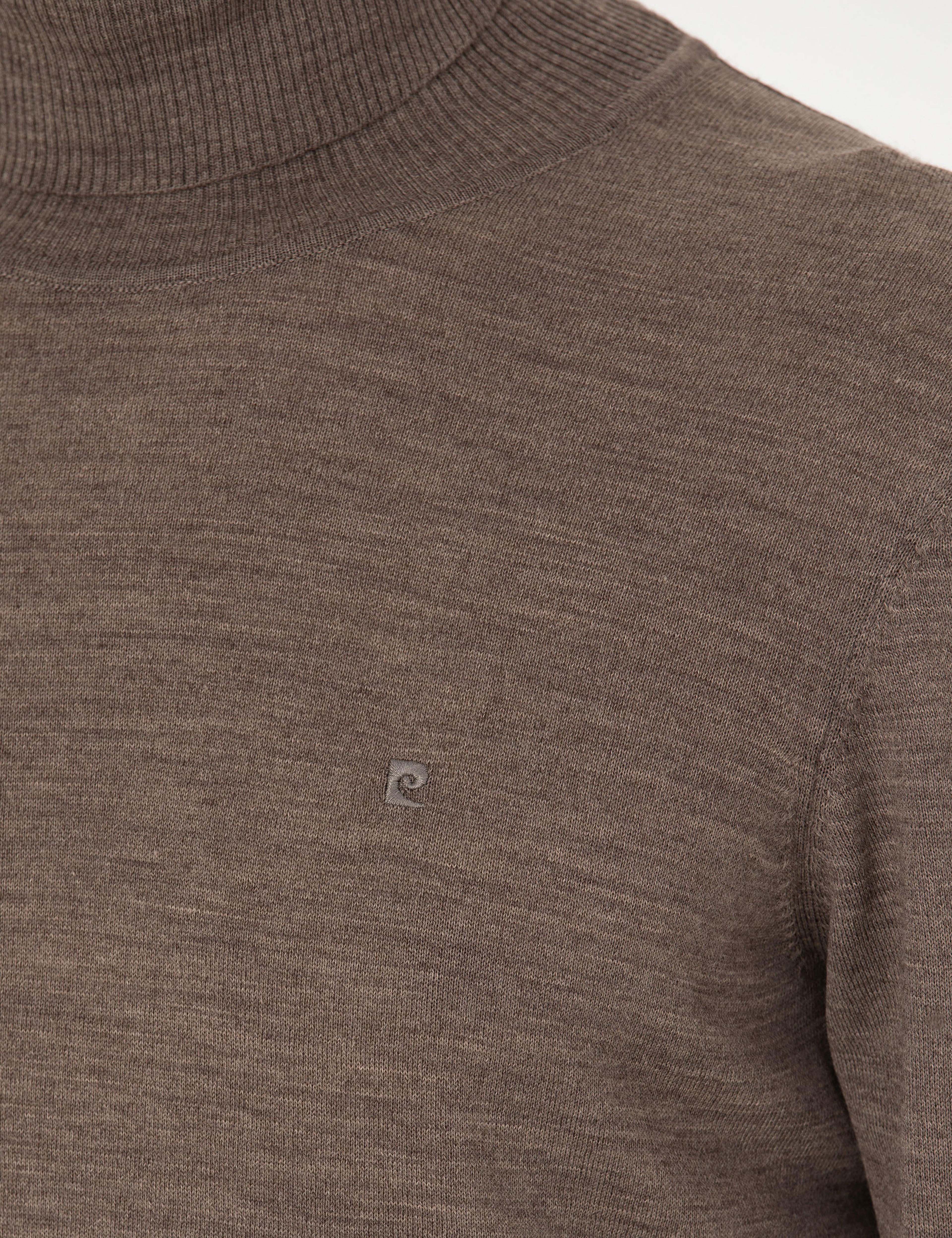 Açık Kahverengi Slim Fit Balıkçı Yaka Yün Karışımlı Basic Triko Kazak - Image 7