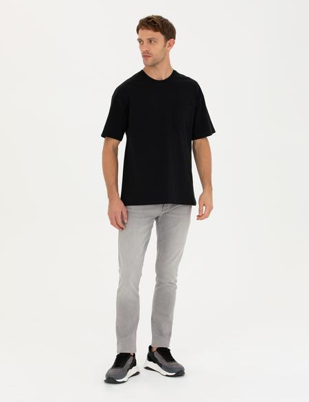 Siyah Comfort Fit Tişört - 50289362017