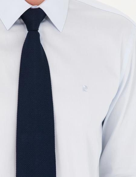 Açık Mavi Slim Fit Uzun Kollu Basic Gömlek - 50280213007