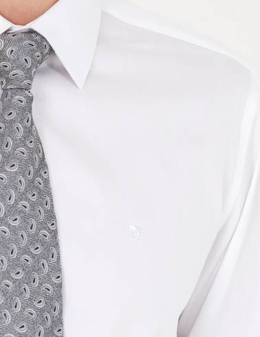 Beyaz Slim Fit Uzun Kollu Basic Gömlek