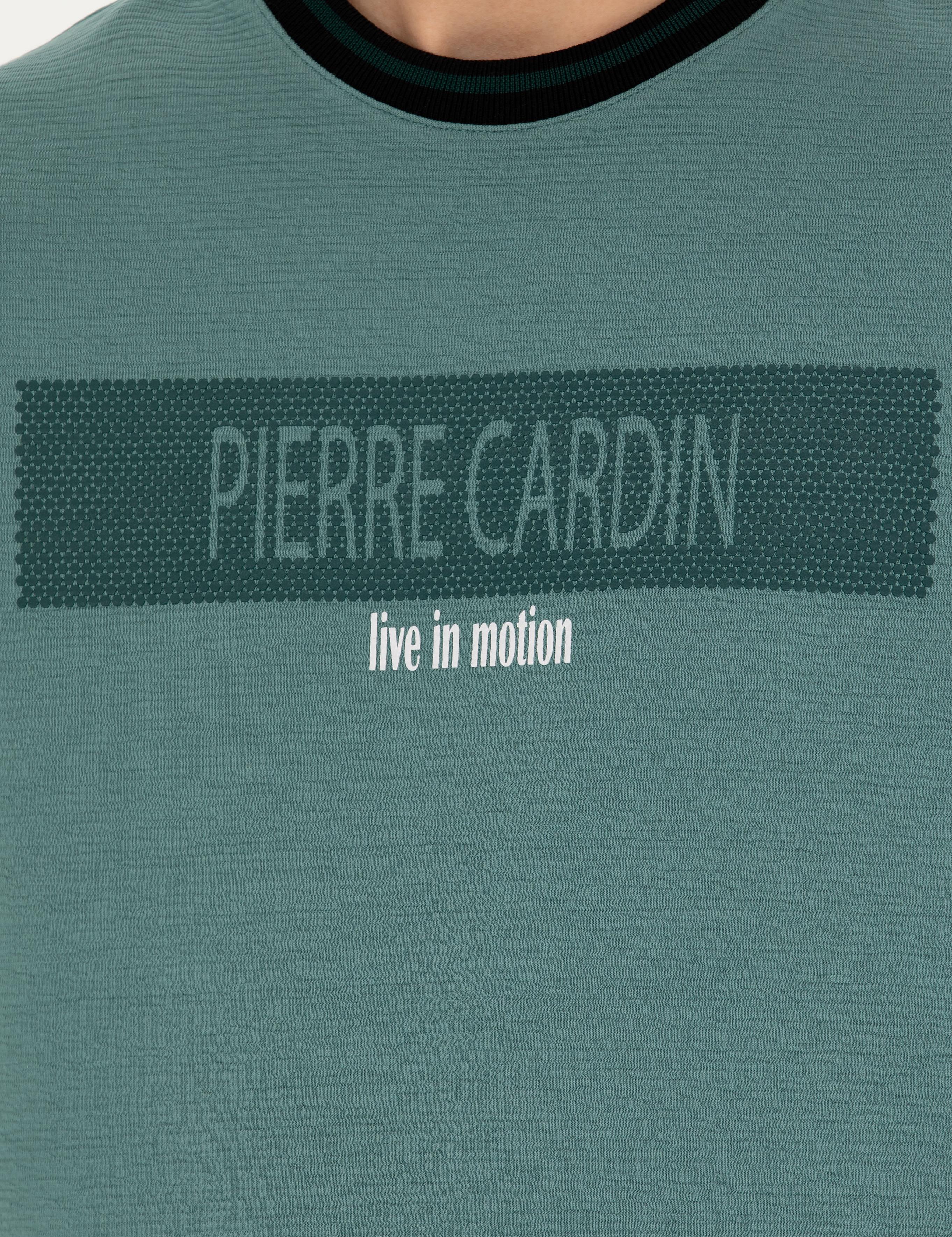 Yeşil Regular Fit Bisiklet Yaka Sweatshirt