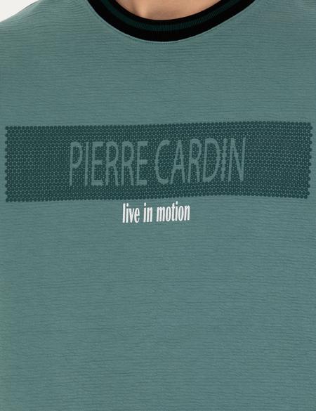 Yeşil Regular Fit Bisiklet Yaka Sweatshirt - 50279532006