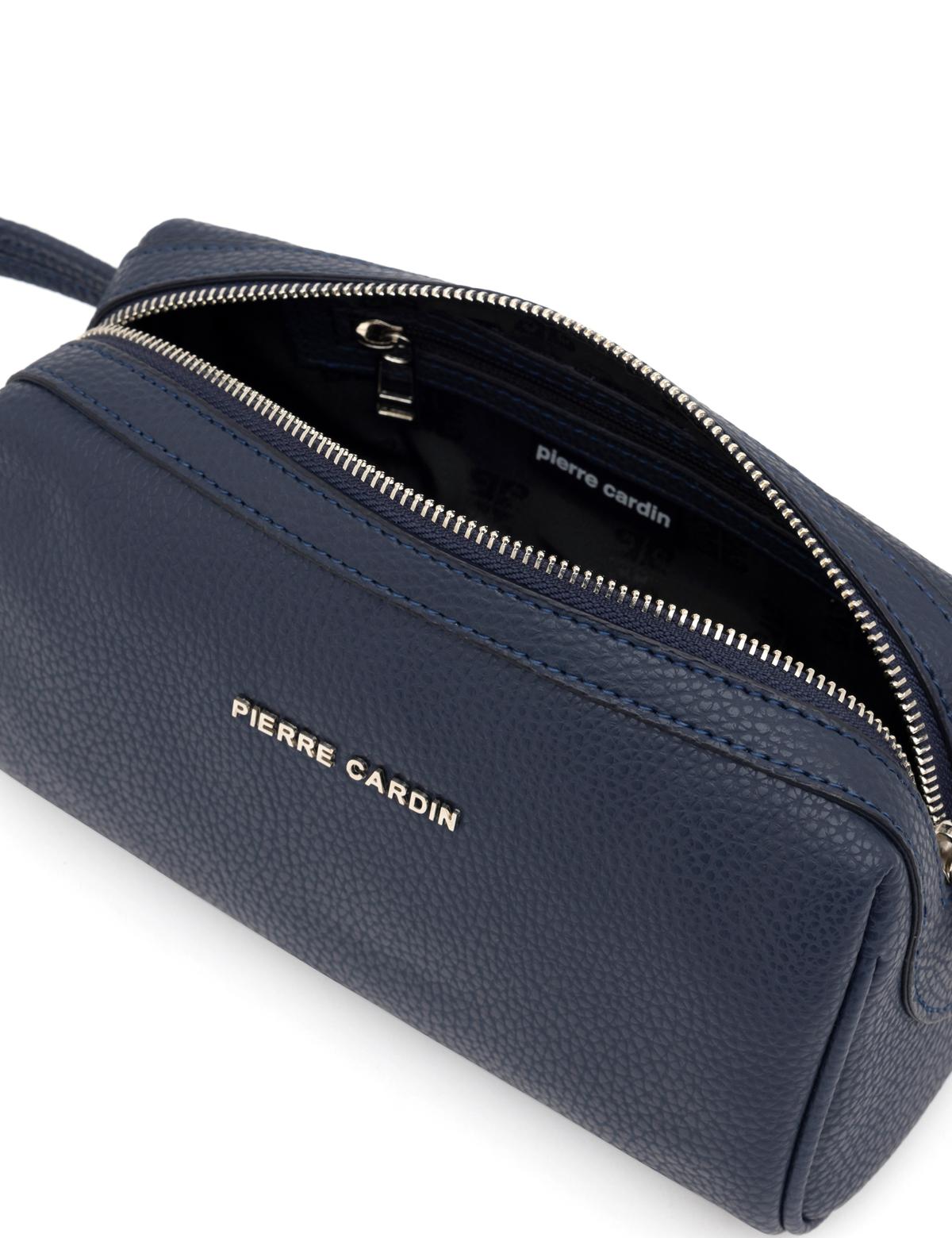 Erkek Lacivert Deri El Çantası - 50286459003