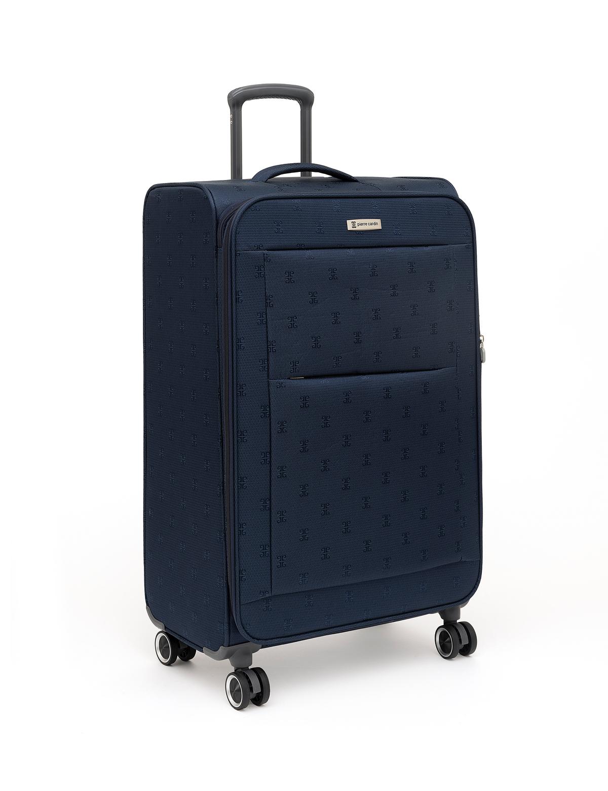 Lacivert Büyük Boy Kumaş Valiz - 50293611002