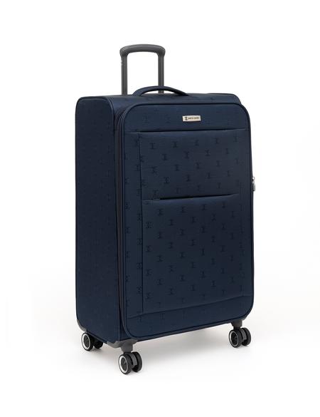 Lacivert Büyük Boy Kumaş Valiz - 50293611002