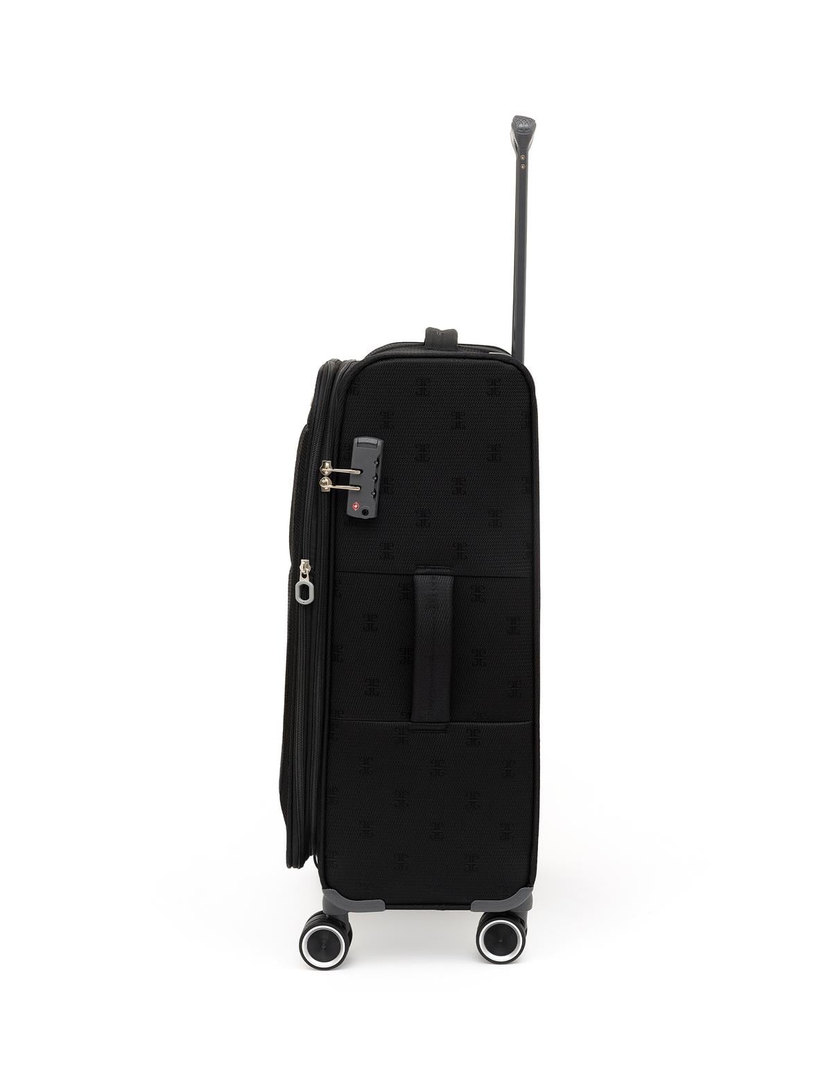 Siyah Orta Boy Kumaş Valiz - 50293612001