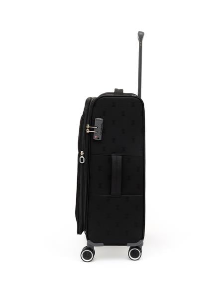 Siyah Orta Boy Kumaş Valiz - 50293612001