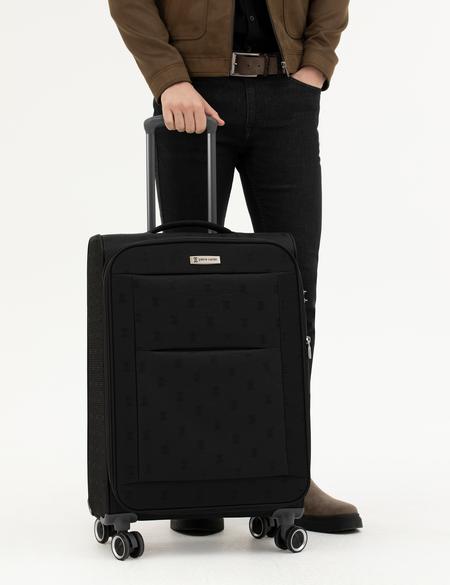 Siyah Orta Boy Kumaş Valiz - 50293612001