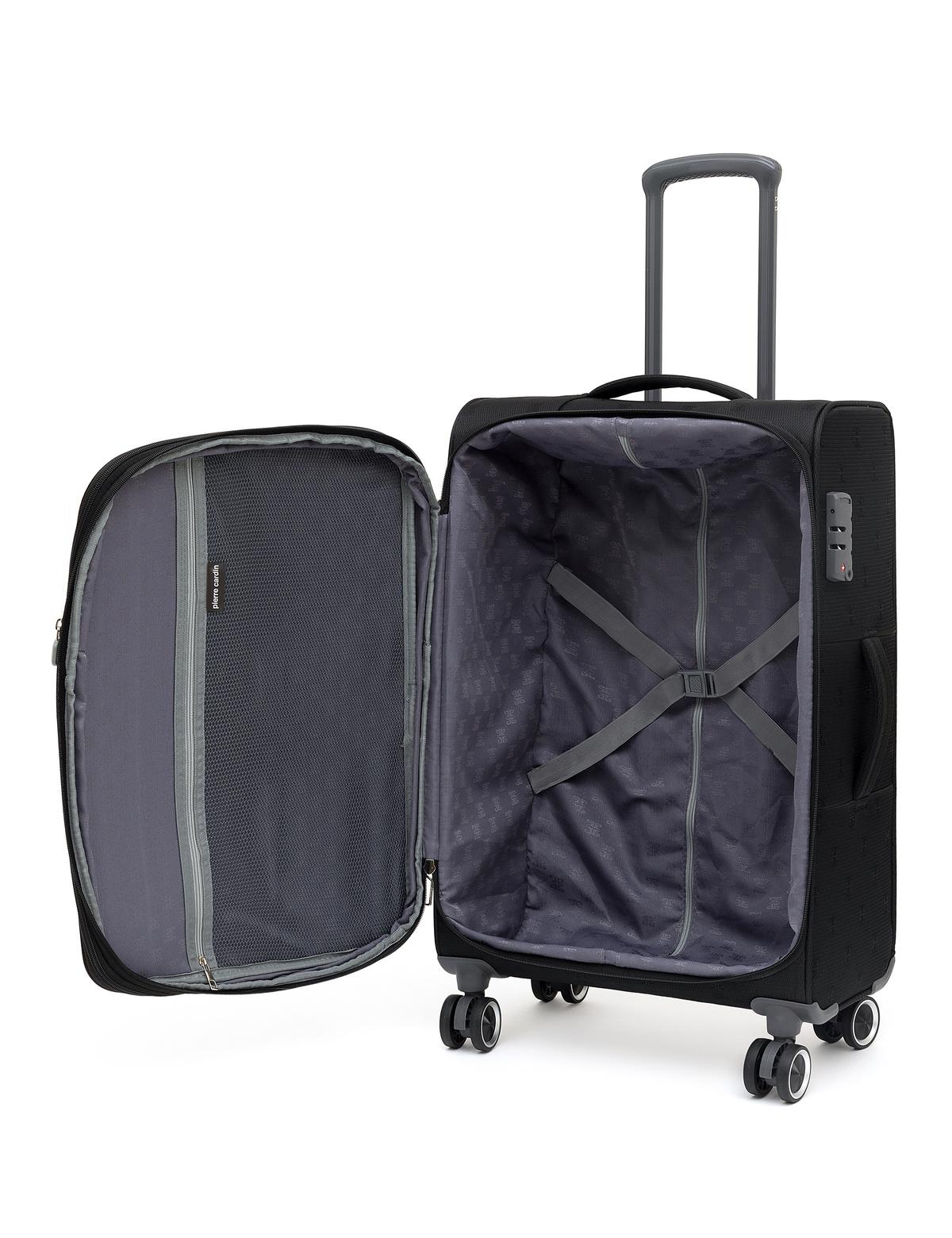 Siyah Orta Boy Kumaş Valiz - 50293612001