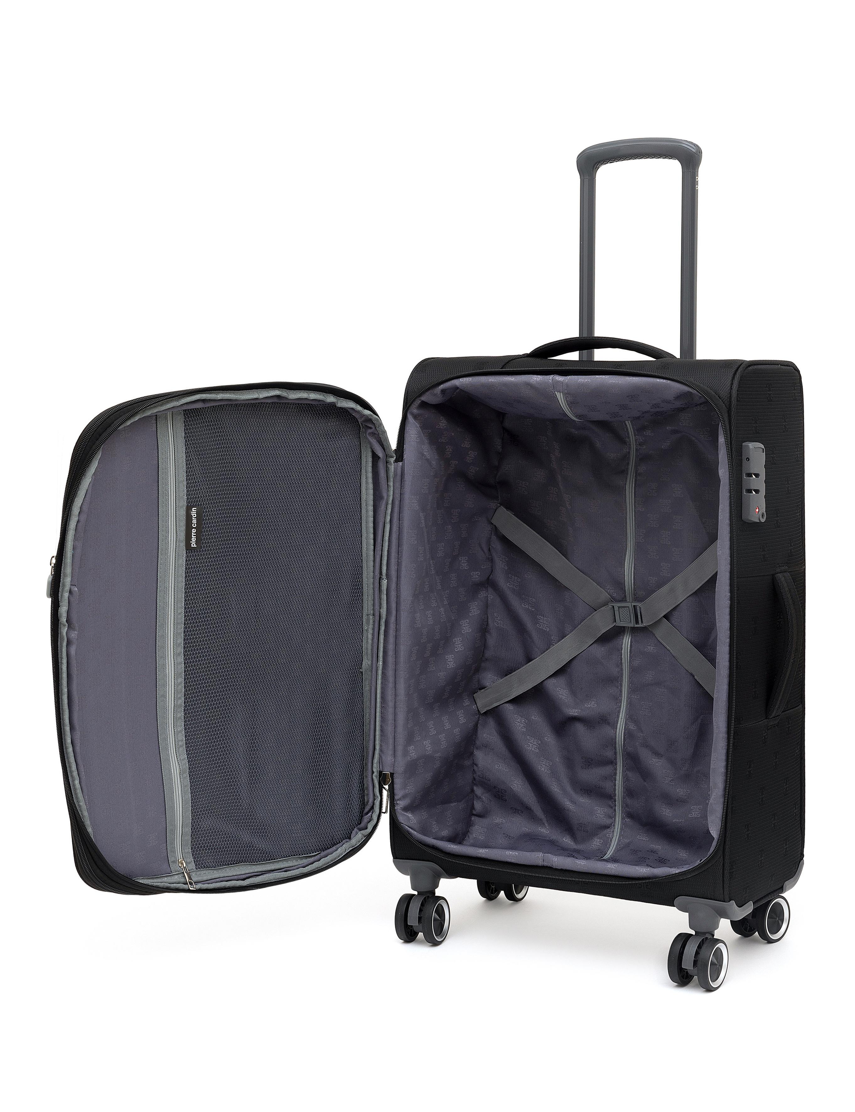 Siyah Orta Boy Kumaş Valiz