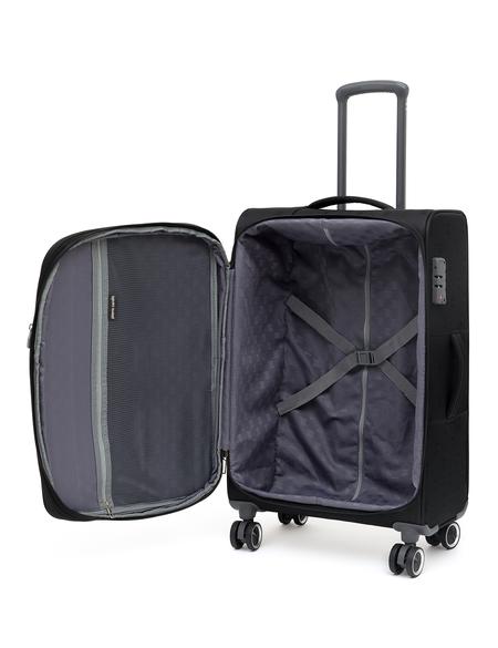 Siyah Orta Boy Kumaş Valiz - 50293612001