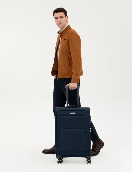 Lacivert Orta Boy Kumaş Valiz - 50293612002