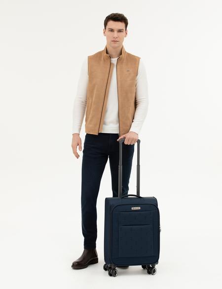 Lacivert Kabin Boy Kumaş Valiz - 50293613002