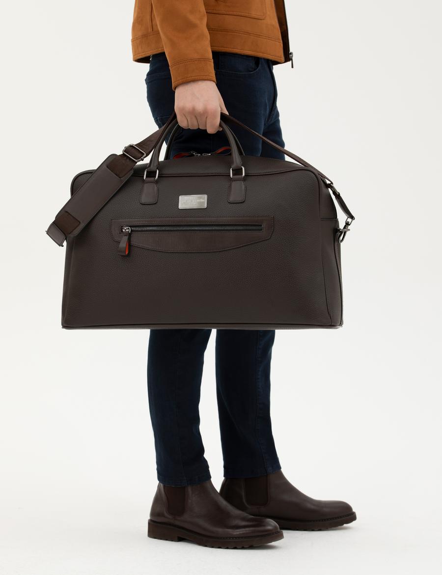 Erkek Kahverengi Spor Seyahat Çantası