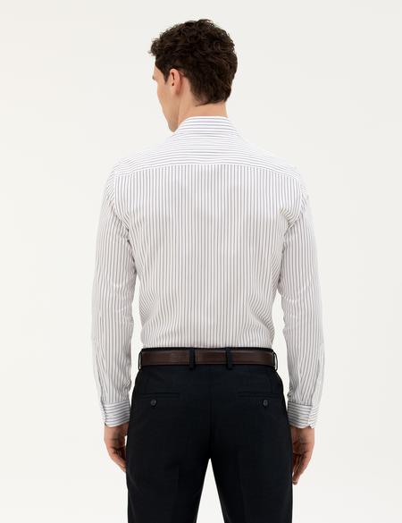 Lacivert Slim Fit Uzun Kollu Gömlek - 50283505037