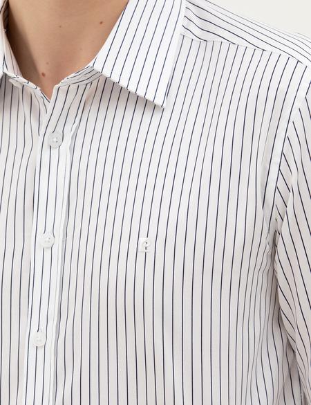 Lacivert Slim Fit Uzun Kollu Gömlek - 50283505037