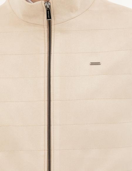 Bej Suni Deri Yelek - 50291003007