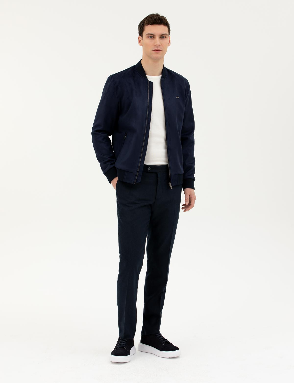 Lacivert Deri Ceket - 50291004001