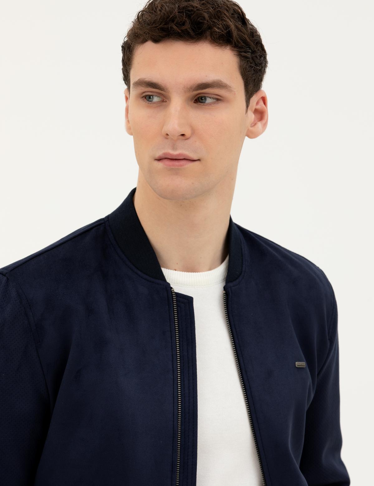 Lacivert Deri Ceket - 50291004001