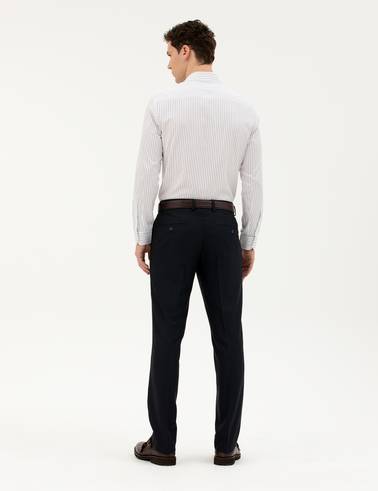 Lacivert Slim Fit Kumaş Pantolon