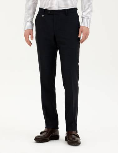 Lacivert Slim Fit Kumaş Pantolon