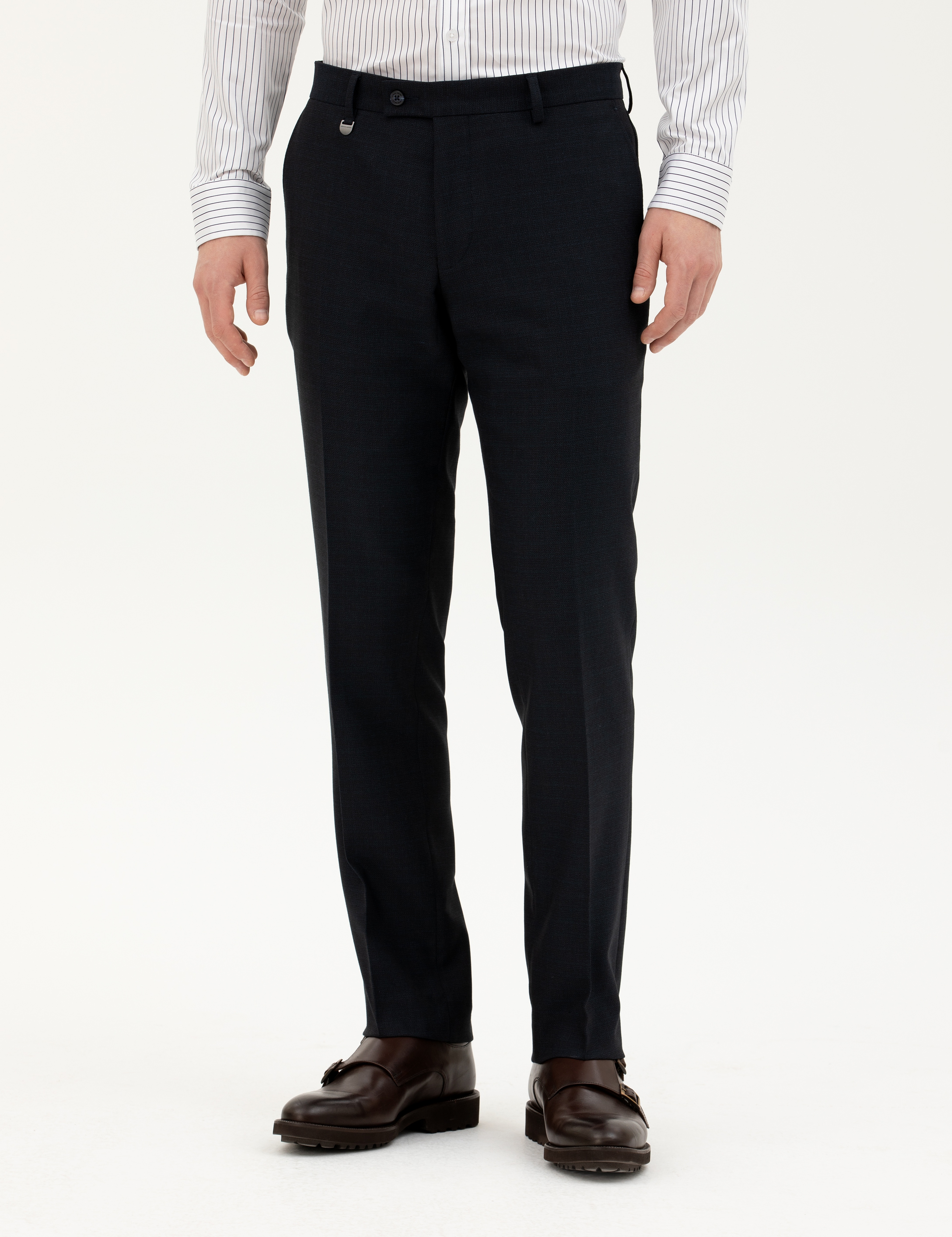 Lacivert Slim Fit Kumaş Pantolon - Image 2