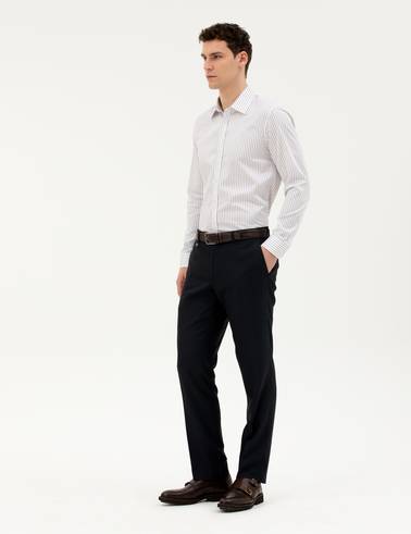 Lacivert Slim Fit Kumaş Pantolon