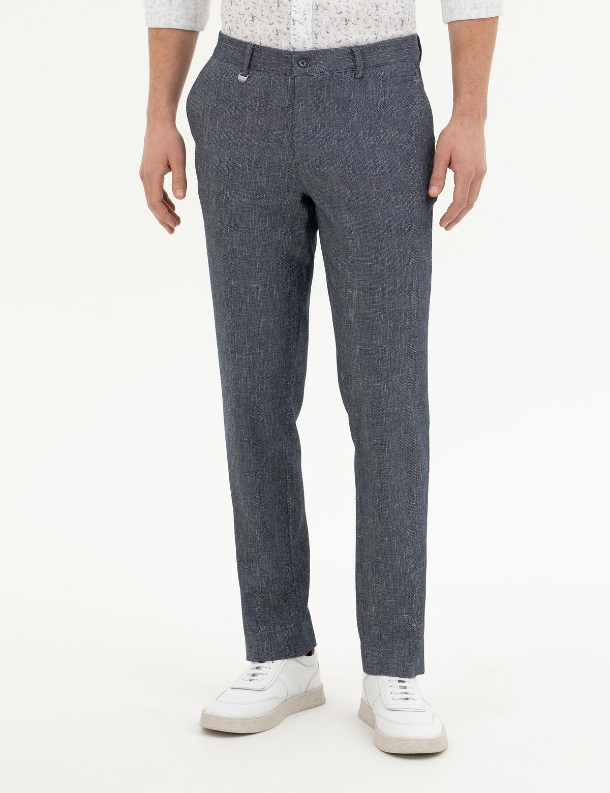 Lacivert Slim Fit Kumaş Pantolon - 50288647090