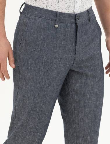 Lacivert Slim Fit Kumaş Pantolon