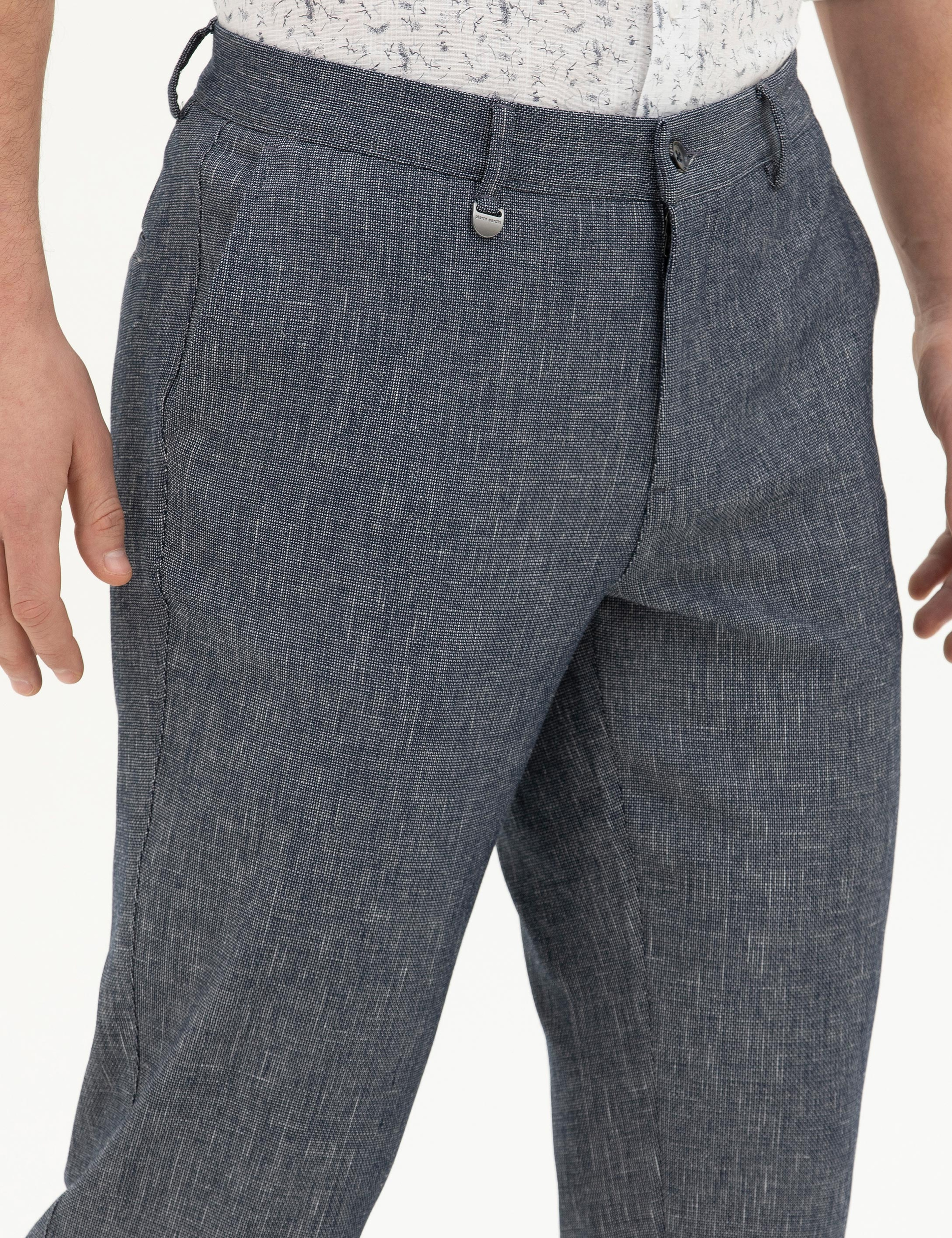 Lacivert Slim Fit Kumaş Pantolon