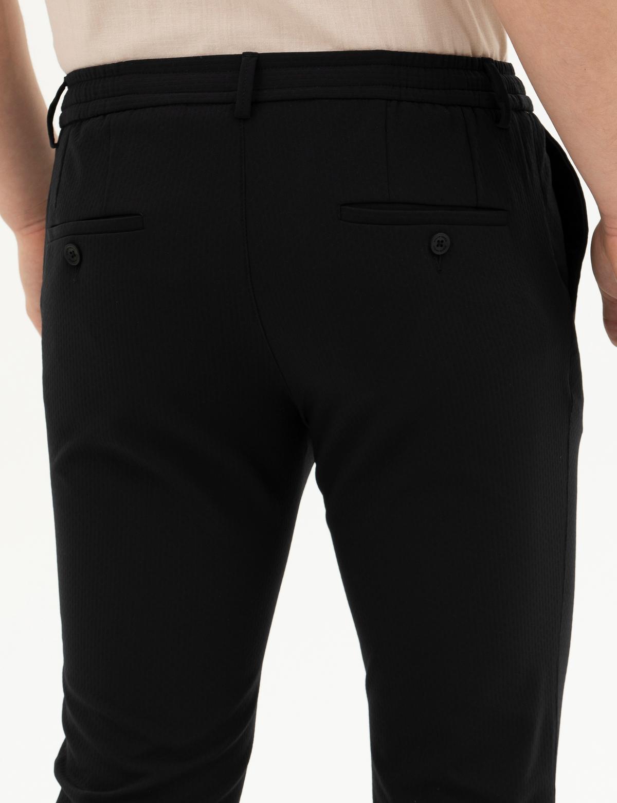 Siyah Kumaş Pantolon - 50291431009