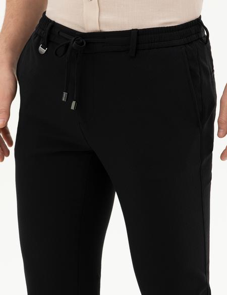 Siyah Kumaş Pantolon - 50291431009