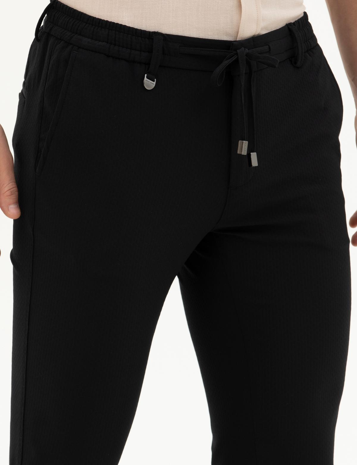 Siyah Kumaş Pantolon - 50291431009