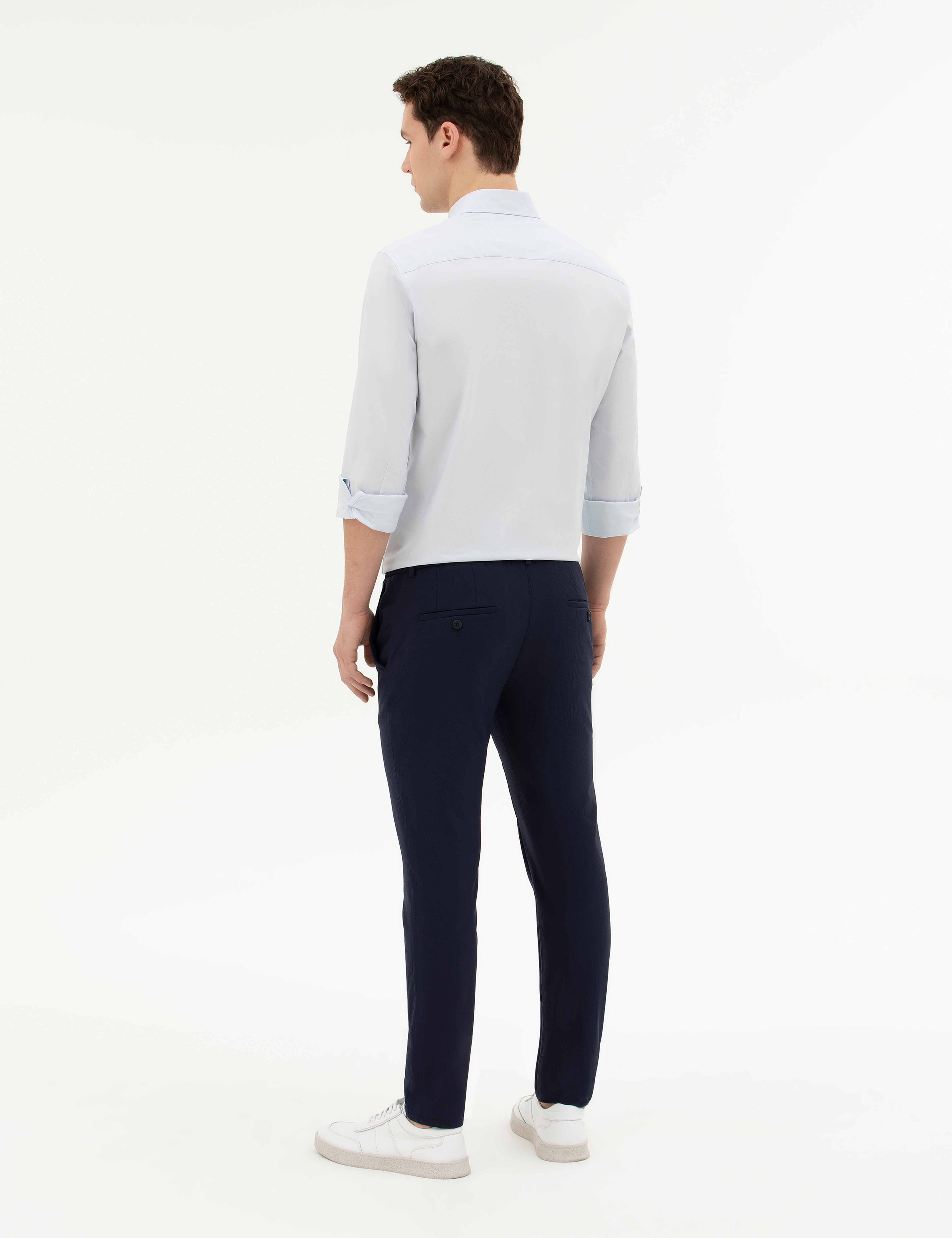 Lacivert Kumaş Pantolon - Image 4