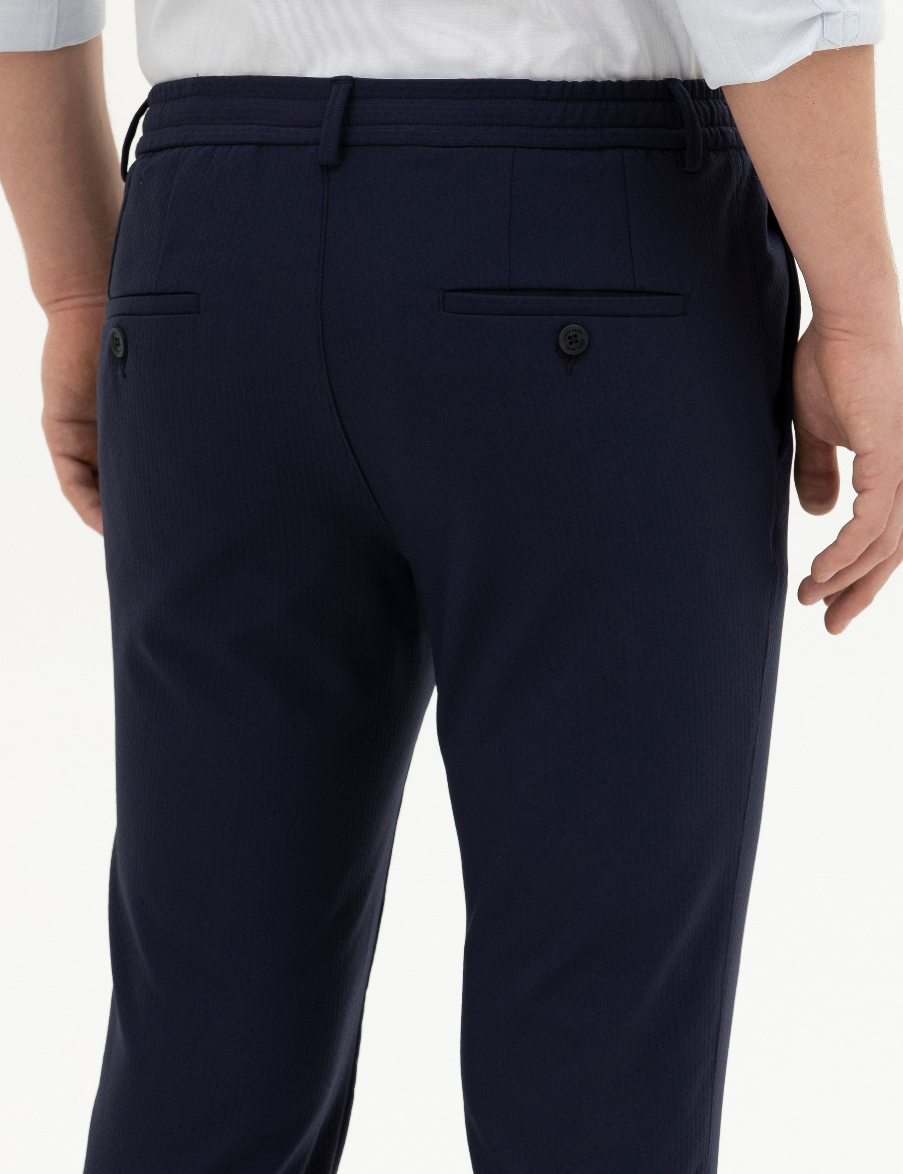 Lacivert Kumaş Pantolon - Image 7