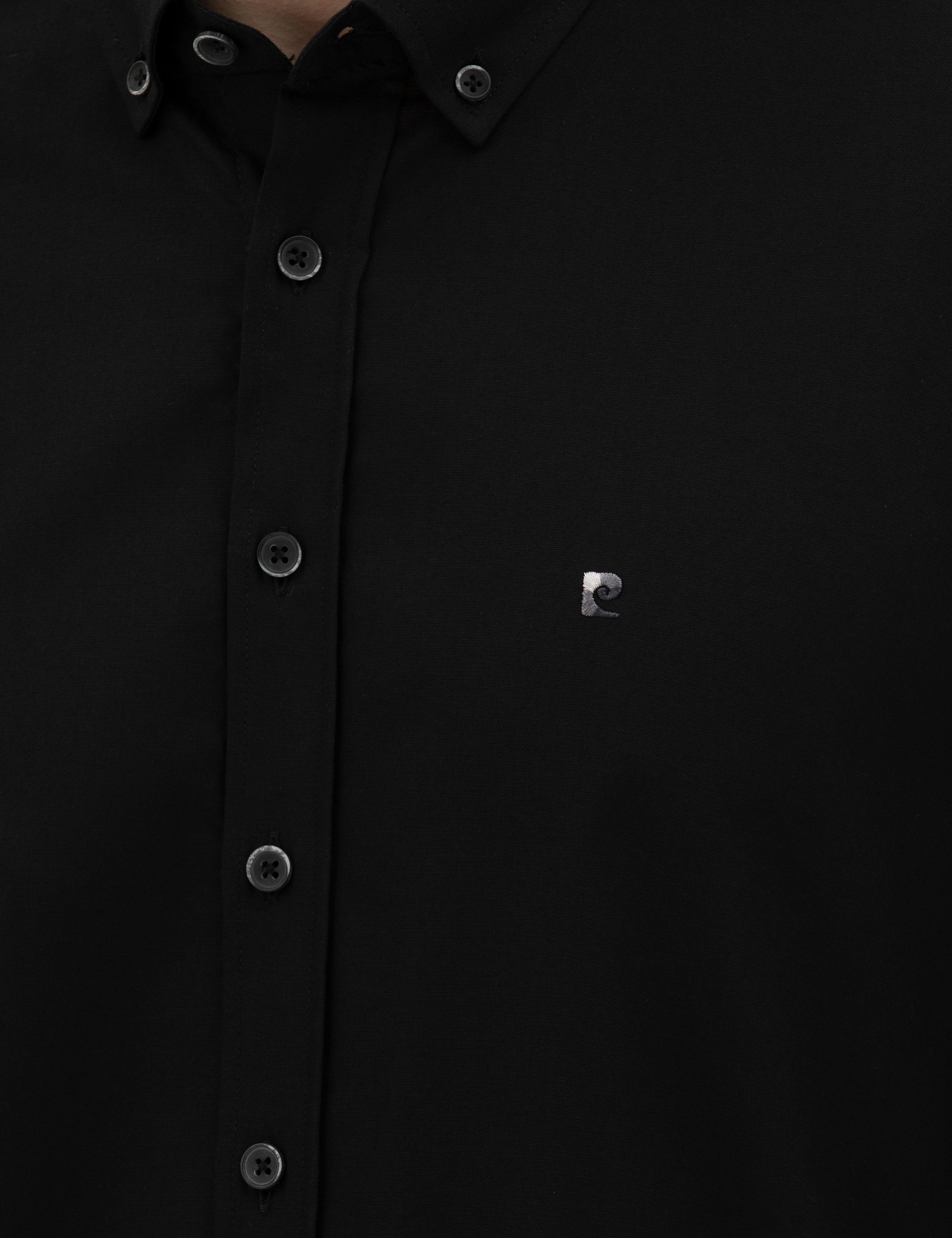 Siyah Slim Fit Uzun Kollu Gömlek