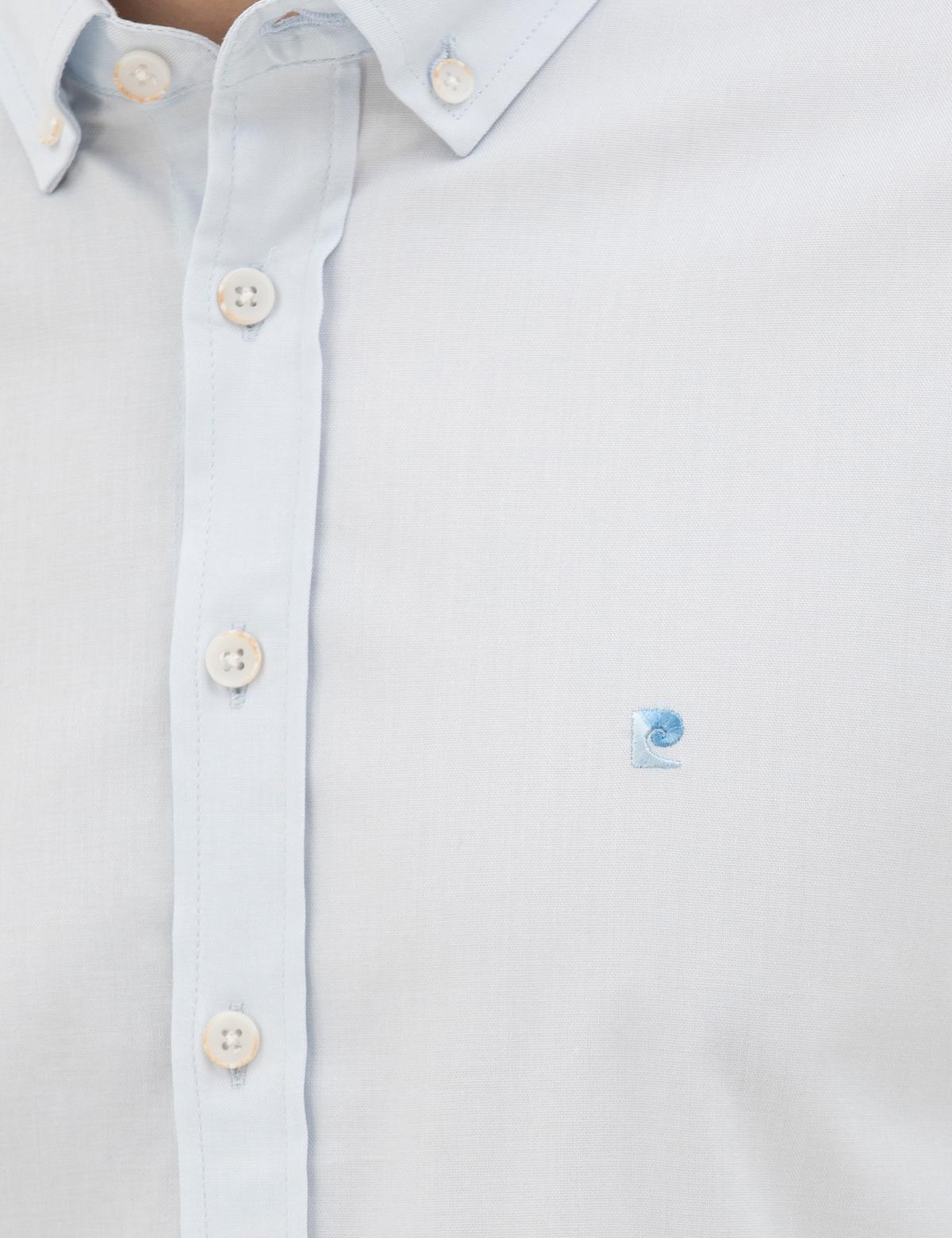 Açık Mavi Slim Fit Uzun Kollu Gömlek - 50284872026