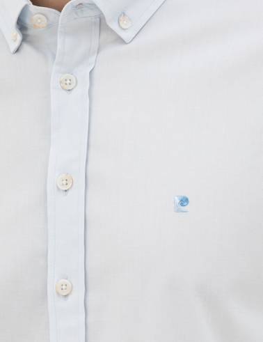 Açık Mavi Slim Fit Uzun Kollu Gömlek