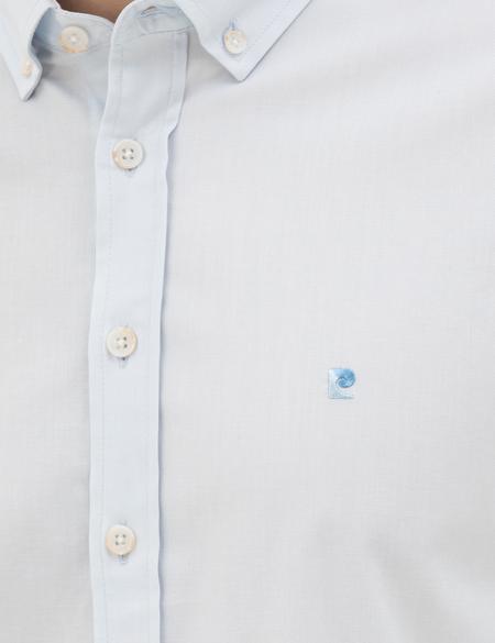 Açık Mavi Slim Fit Uzun Kollu Gömlek - 50284872026