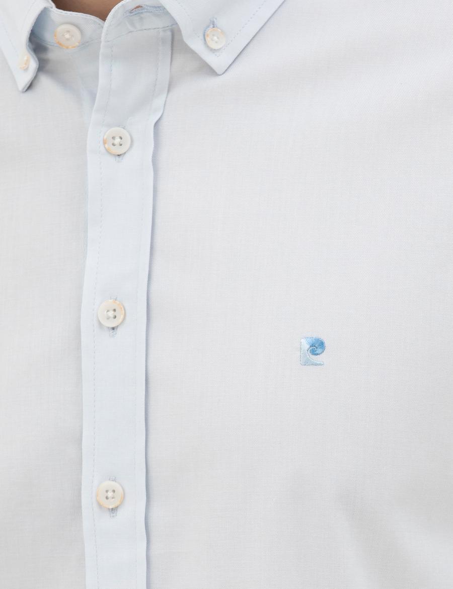 Açık Mavi Slim Fit Uzun Kollu Gömlek