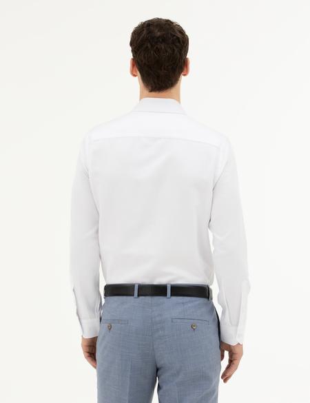 Beyaz Slim Fit Uzun Kollu Gömlek - 50282976001