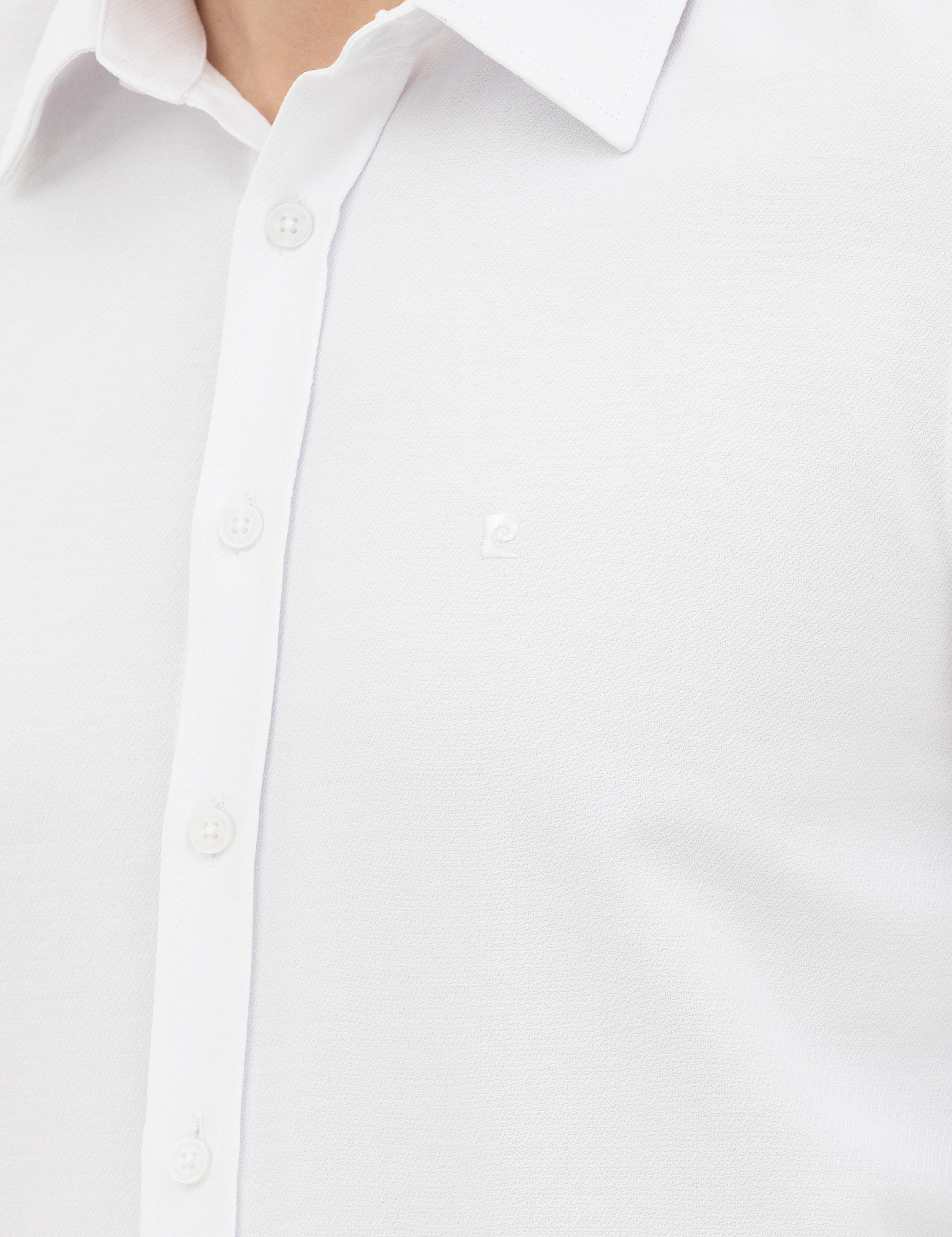 Beyaz Slim Fit Uzun Kollu Gömlek