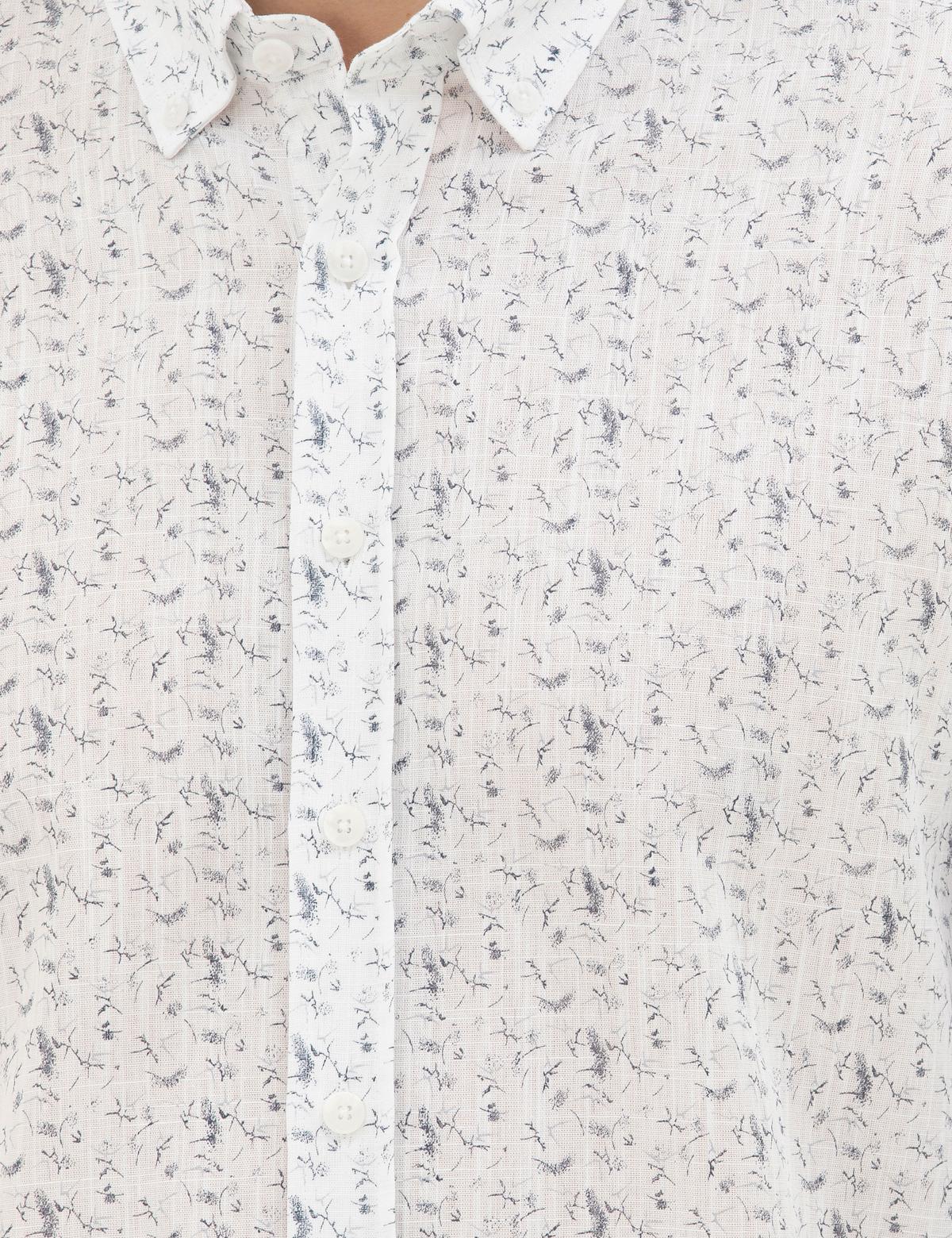 Lacivert Slim Fit Uzun Kollu Gömlek - 50284290002