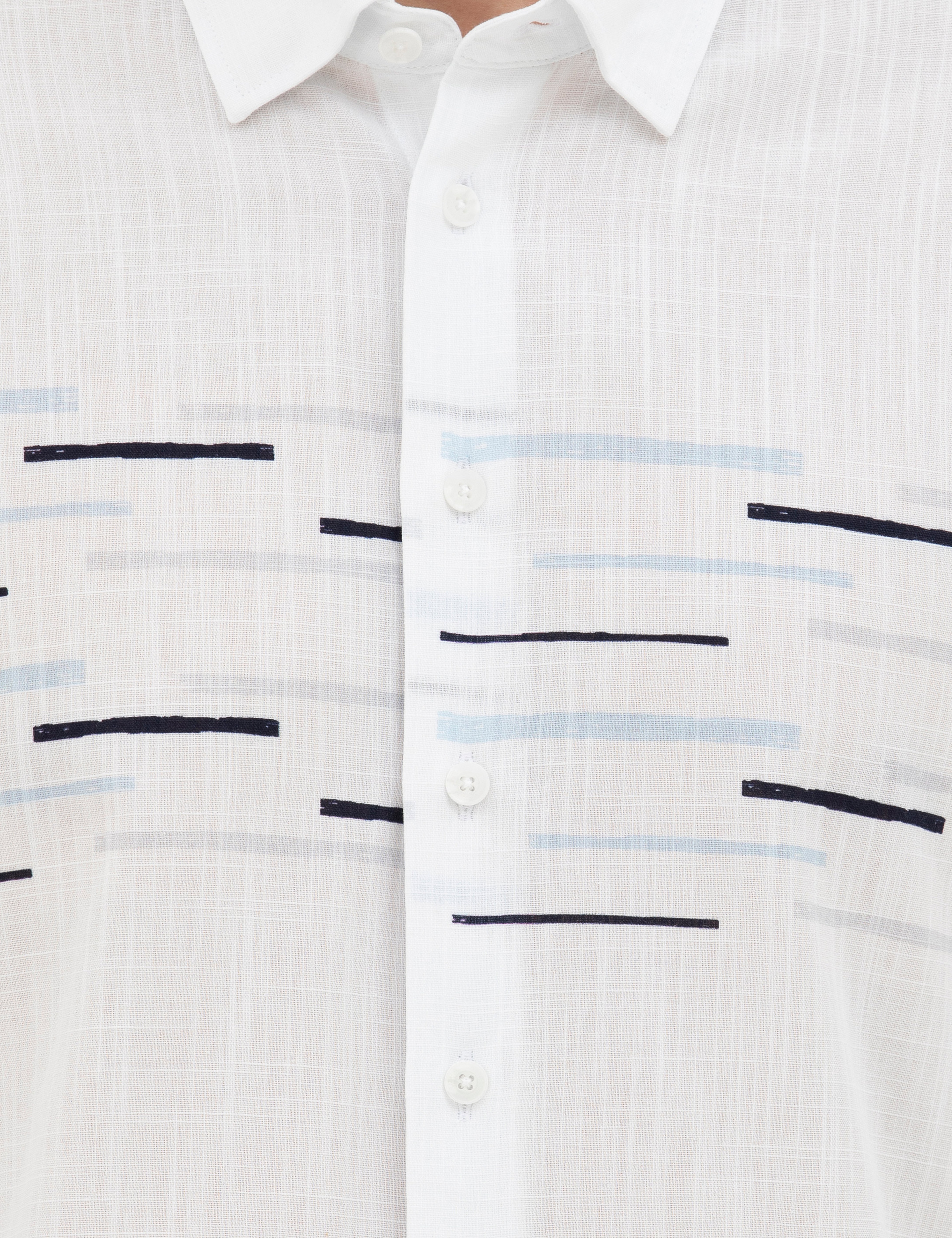 Lacivert Slim Fit Uzun Kollu Gömlek - Image 7