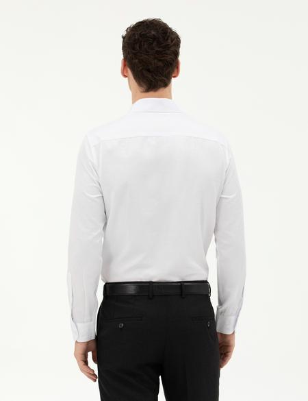 Beyaz Slim Fit Uzun Kollu Gömlek - 50283484001