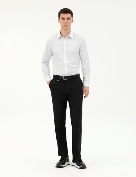 Beyaz Slim Fit Uzun Kollu Gömlek - 50283484001