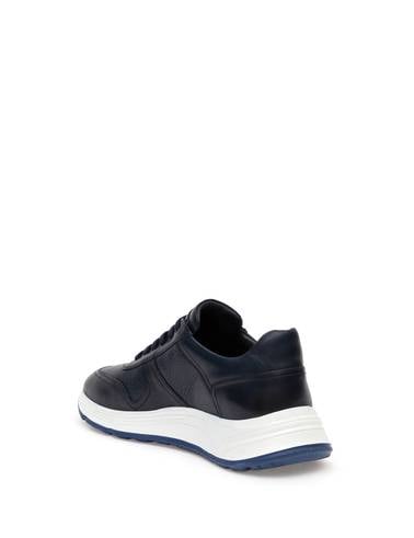 Lacivert %100 Deri Sneaker