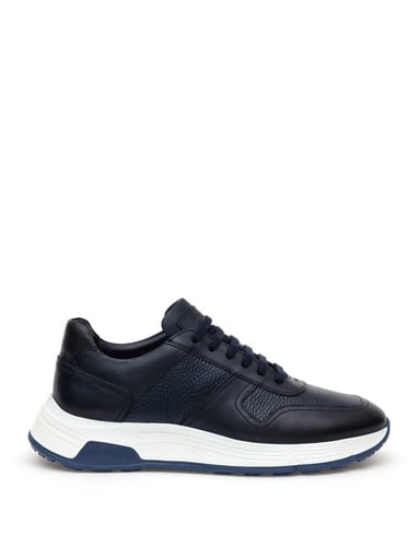 Lacivert %100 Deri Sneaker