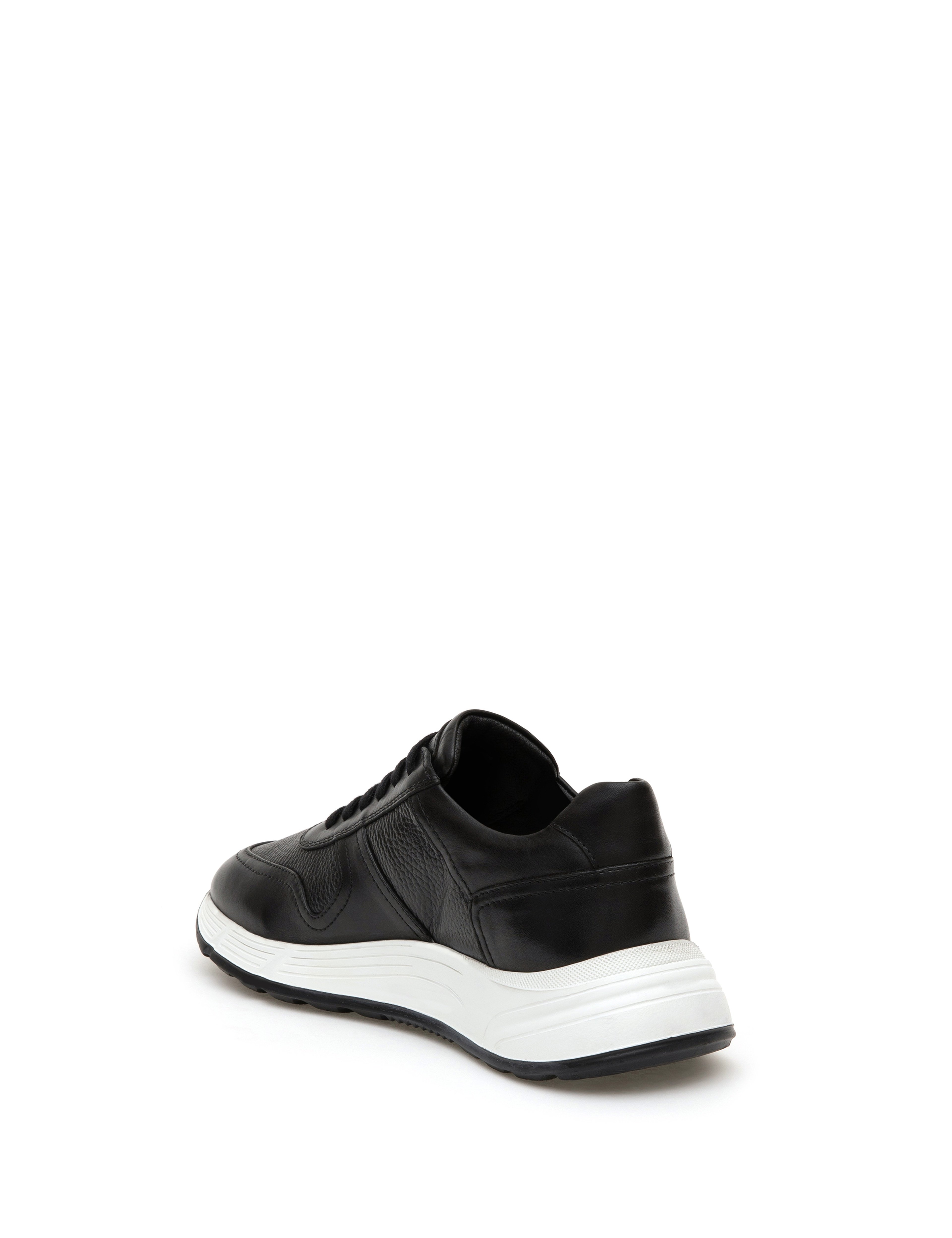 Siyah %100 Deri Sneaker - Image 3