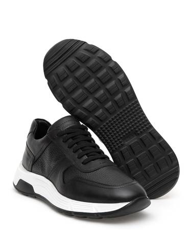 Siyah %100 Deri Sneaker